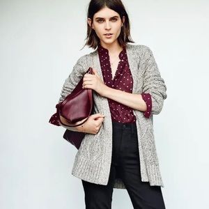 Madewell Marled Panel Stitch Cardigan